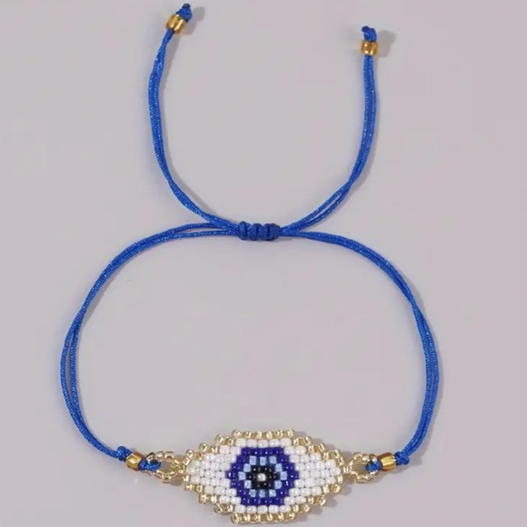 Jewelry - New Fashion Blue Evil Eye Beaded Bracelet